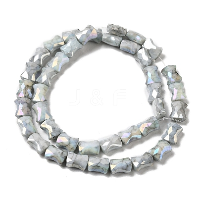 Electroplate Glass Beads Strands GLAA-D013-06D-1