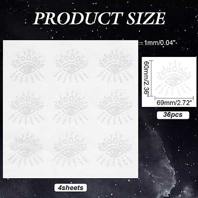 Glitter Hotfix Rhinestone DIY-WH0488-52-1