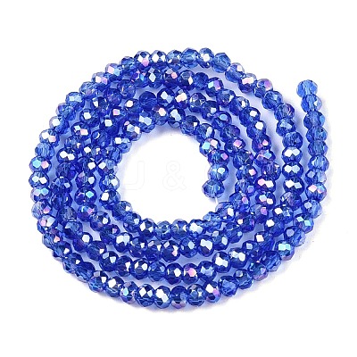 Electroplate Glass Beads Strands EGLA-A044-T1mm-B31-1