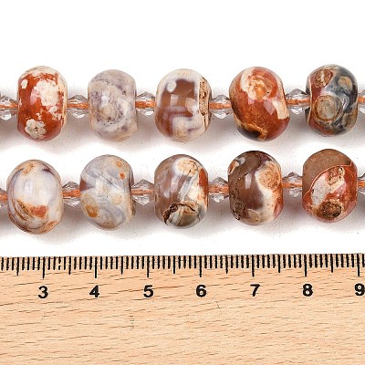 Natural Fire Crackle Agate Beads Strands G-K393-D01-10x14-1