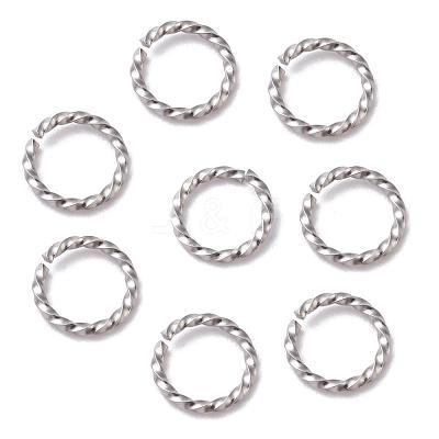 Tarnish Resistant 304 Stainless Steel Open Jump Rings X-STAS-F191-12P-B-1