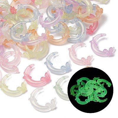 Luminous Transparent Acrylic Beads LACR-S001-10-1