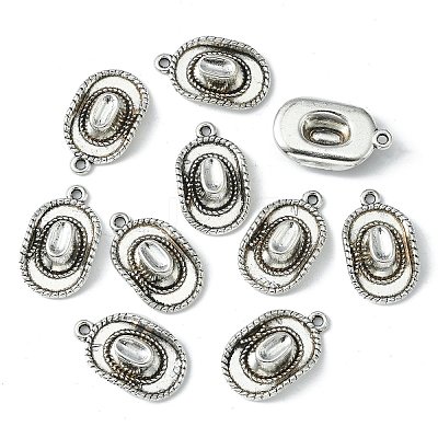 Tibetan Style Alloy Hat Pendants TIBEP-1023-AS-FF-1