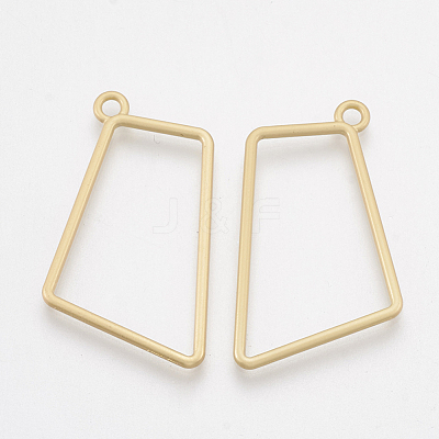 Smooth Surface Alloy Open Back Bezel Pendants PALLOY-S117-130-1