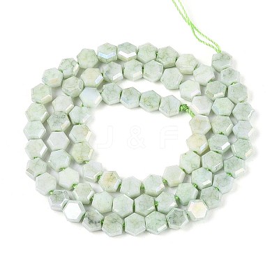 Anti-Tarnish Electroplate Glass Beads Strands GLAA-T028-6mm-02C-1