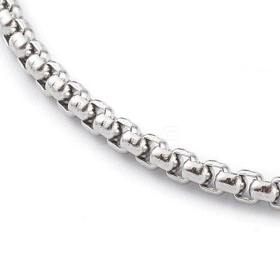 304 Stainless Steel Box Chain Bracelets BJEW-JB06194-01-1