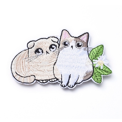 Computerized Embroidery Cloth Iron on/Sew on Patches DIY-E025-A07-1