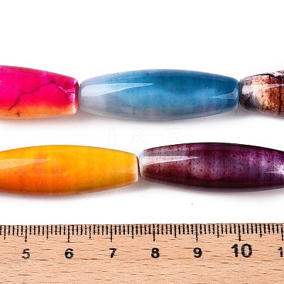 Natural Agate Dyed Beads Strands G-T138-230J-1