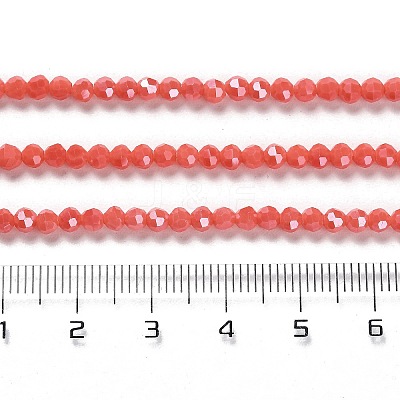 Electroplate Opaque Glass Beads Strands EGLA-A035-P3mm-A34-1