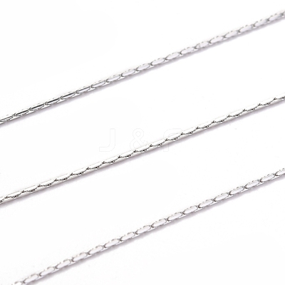 Tarnish Resistant 3.28 Feet 304 Stainless Steel Boston Link Chains X-CHS-L017-13A-1