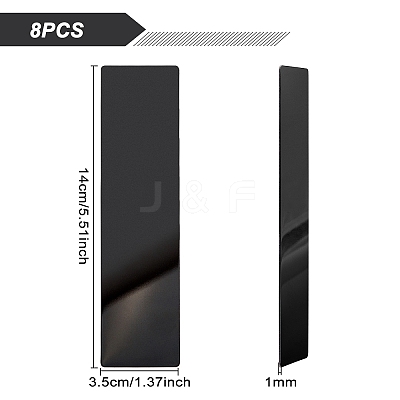 Blank Stainless Steel Plates DIY-BC0001-18C-1