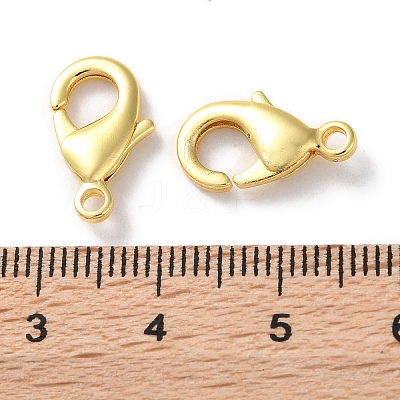 Rack Plating Brass Lobster Claw Clasps KK-F090-27G-03-1