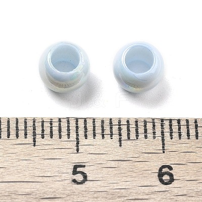 UV Plating Rainbow Iridescent Acrylic Beads LS-PACR-D300-01H-1