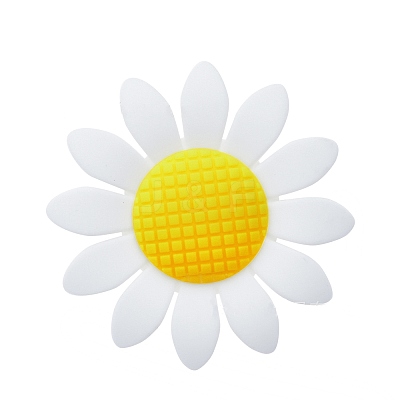 Sunflower Food Grade Silicone Beads PW-WG58598-01-1