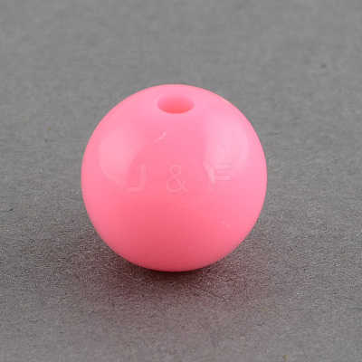 Solid Chunky Bubblegum Acrylic Ball Beads SACR-R835-20mm-01-1