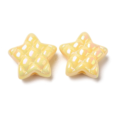 Opaque Acrylic Waffle Beads MACR-D074-03A-1