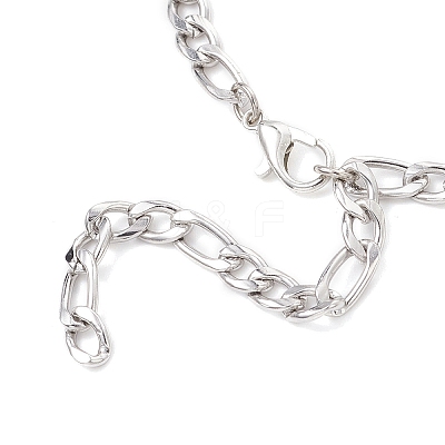3Pcs 3 Styles 304 Stainless Steel Chain Bracelet Making AJEW-JB01411-1