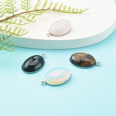 Natural & Synthetic Gemstone Pendants PALLOY-JF00762-1