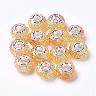 Two Tone Resin European Beads RPDL-K002-C07-1