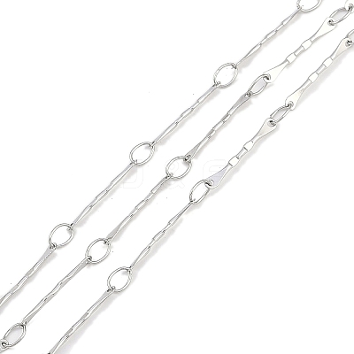 304 Stainless Steel Twist Oval Link Chains CHS-K017-04P-1