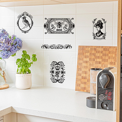 3 Sheets 3 Styles PVC Waterproof Decorative Stickers DIY-WH0404-207-1