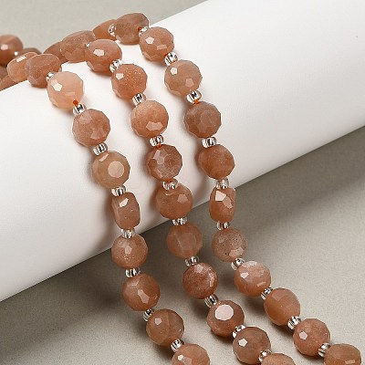 Natural Sunstone Beads Strands G-B153-B14-1