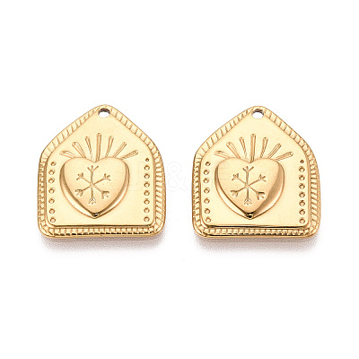 304 Stainless Steel Pendants STAS-T067-82G-1