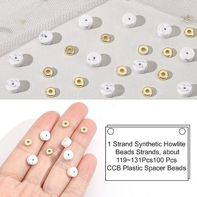 1 Strand Synthetic Howlite Beads Strands G-NB0003-32-1