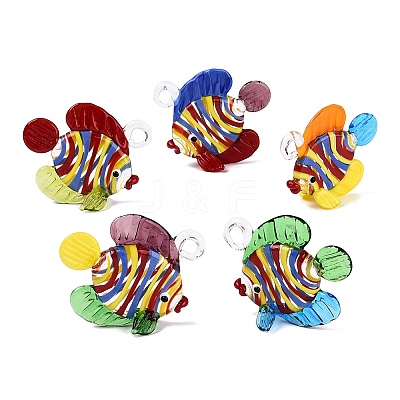 Handmade Lampwork Pendants LA-N048-08-1