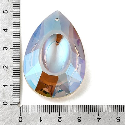 Electroplated Glass Pendants GLAA-G122-07D-1