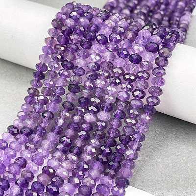 Natural Amethyst Beads Strands X-G-C127-B02-01-1