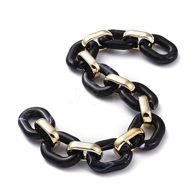 Handmade Acrylic Cable Chains AJEW-JB00658-1