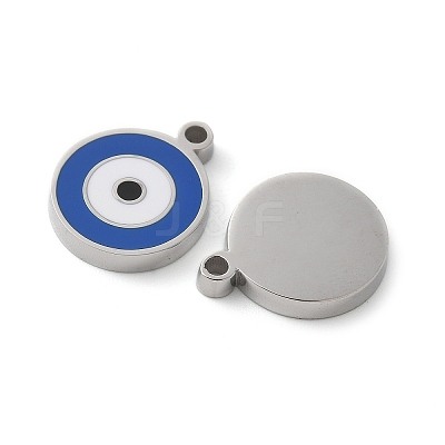 304 Stainless Steel Charms with Enamel STAS-L022-171B-P-1