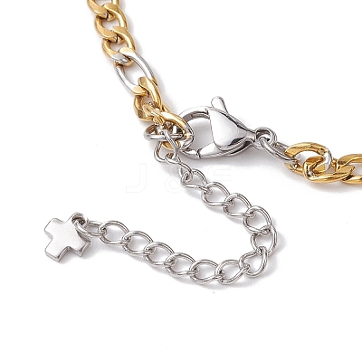 304 Stainless Steel Figaro Chains Necklaces for Men NJEW-JN05038-1