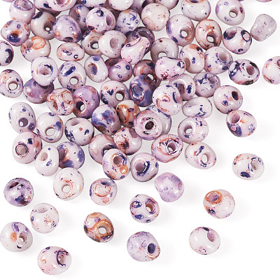Picasso Glass Seed Beads SEED-TADJ0001-05I-1