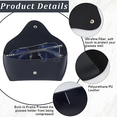 1Pc PVC Leather Eyeglass Cases AJEW-CN0005-75-1