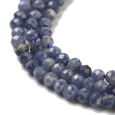 Natural Sapphire Beads Strands G-F509-18A-2mm-1