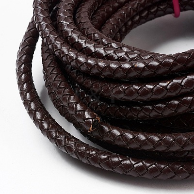 Braided Leather Cord with Core WL-F009-B01-6mm-1