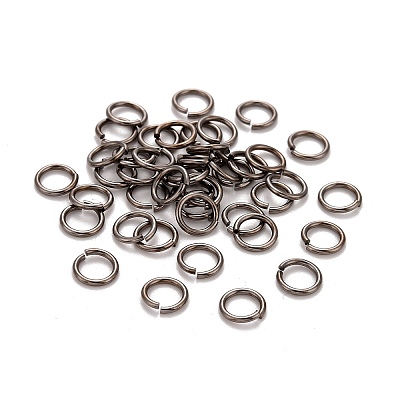 Brass Open Jump Rings KK-M165-7mm-01B-RS-1