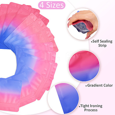 100Pcs 4 Styles PET Zipper Bags OPP-TA0001-19C-1