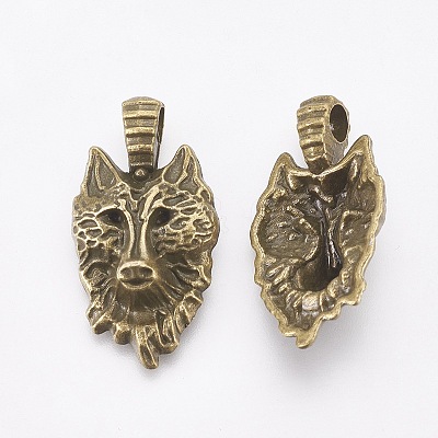 Tibetan Style Alloy Pendants X-TIBEP-WH0001-01AB-NF-1