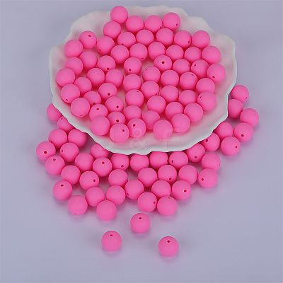 Round Silicone Focal Beads SI-JX0046A-89-1