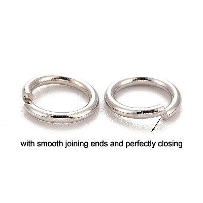 Brass Open Jump Rings KK-M165-7mm-01P-NR-1