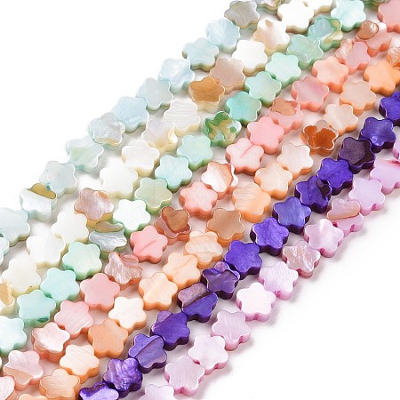 Natural Freshwater Shell Beads Strands SHEL-H002-03-1