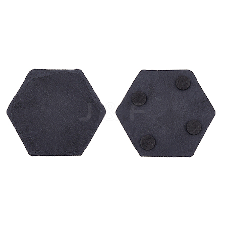 Slate Slabstone Cup Mats DIY-WH0410-79C-1