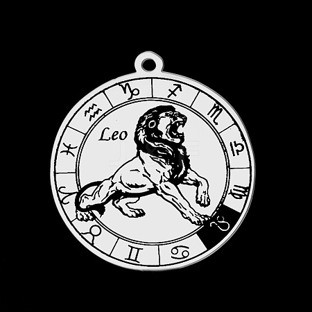 Non-Tarnish 201 Stainless Steel Pendants STAS-S105-LA722-5-1
