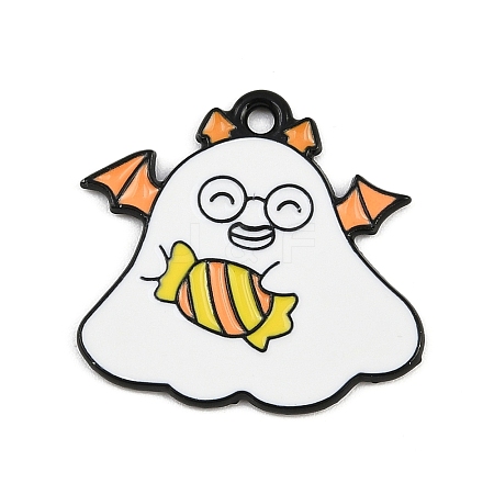 Halloween Alloy Enamel Pendants ENAM-P259-01J-EB-1