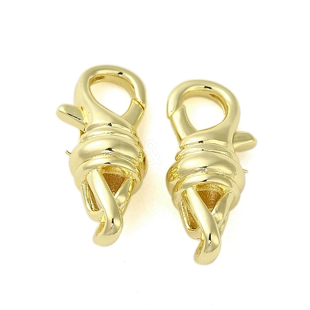 Brass Lobster Claw Clasps KK-B089-26G-1