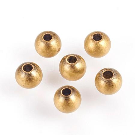 Brass Beads KK-K176-37AB-1