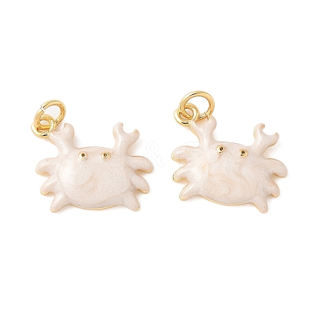 Brass Enamel Pendants KK-CJC0013-10G-01-RS-1